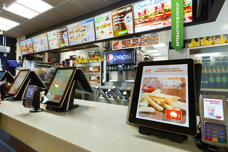 Digital menu board для Burger King